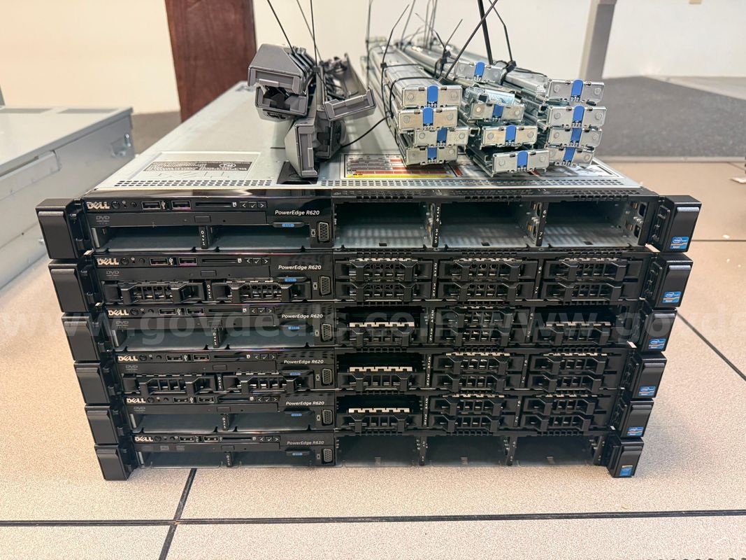 (5) Dell PowerEdge R620 Rack Servers & (1) Dell PowerEdge R630 Rack Server