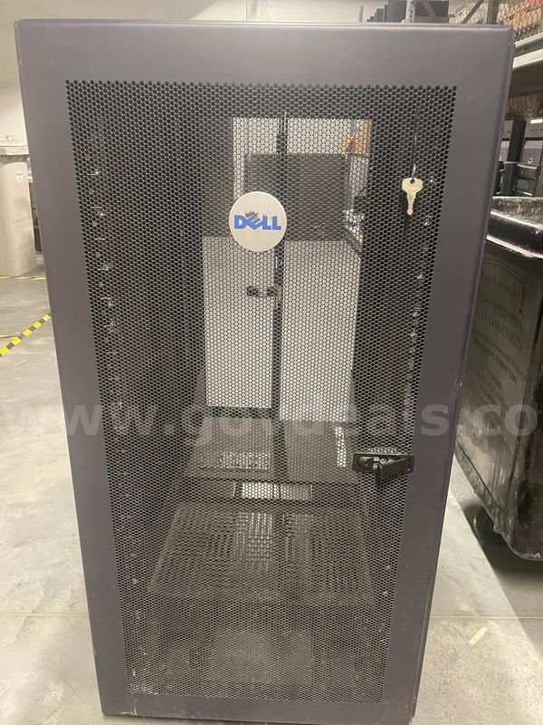 Lot of (1) Dell 24U Rack