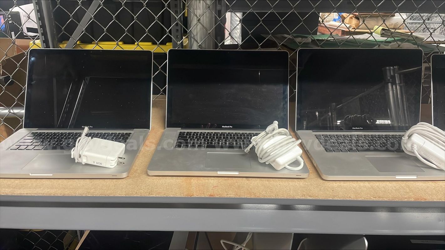 Lot of (5) Apple A1286 Laptops