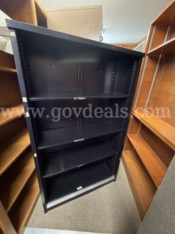 Black Metal Shelving 63W X 60H X 12D