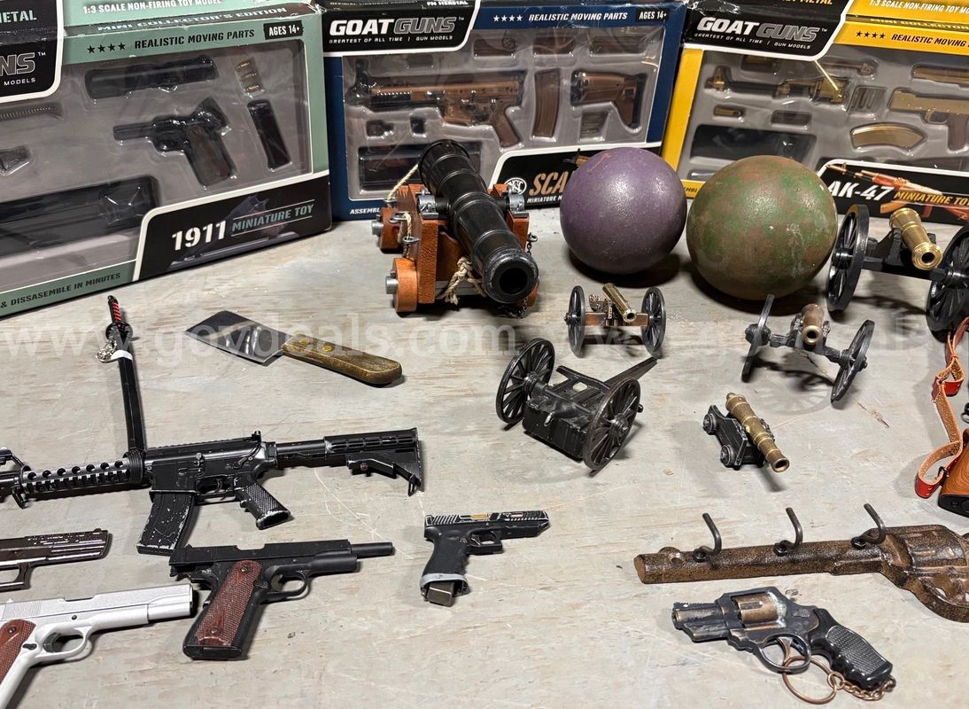 Lot of Miniature Military Replica Toys - (Non-firing Toy models)