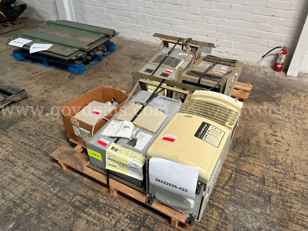 Lot of Portable Air Conditioners and Power Strip plugs