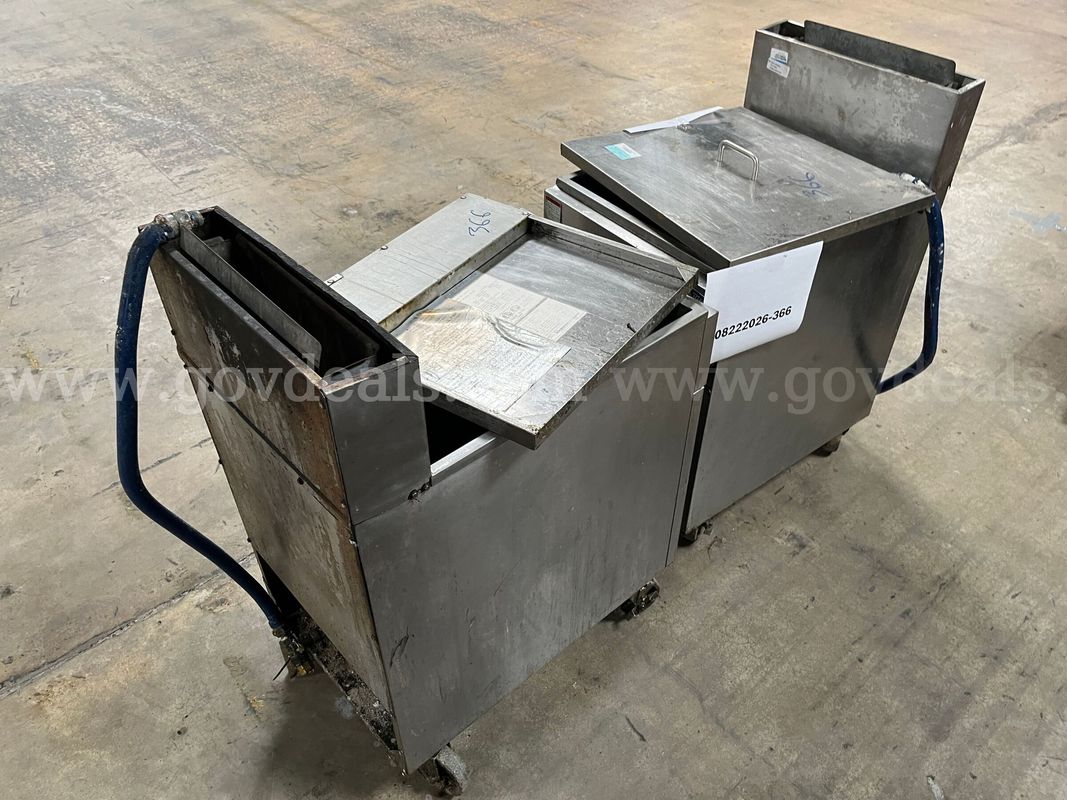 Lot of deep fryers