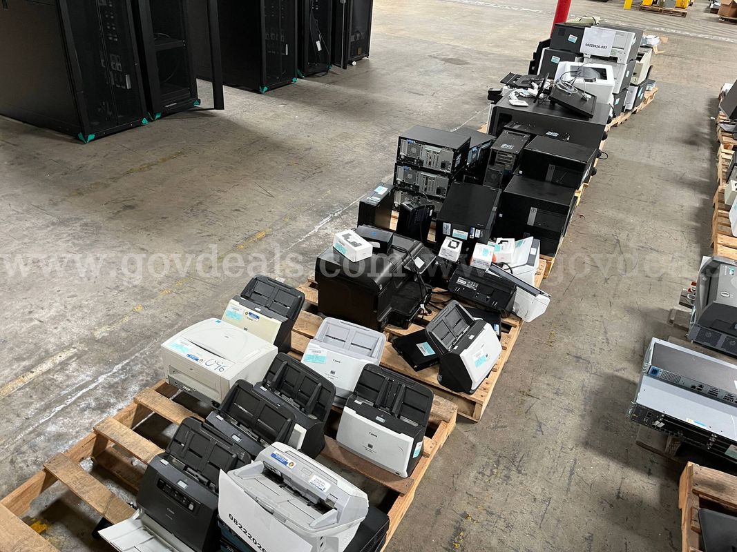 Lot of CPUs, Printers, and Scanners