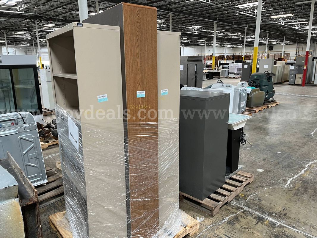 Lot of office equipment and file cabinets