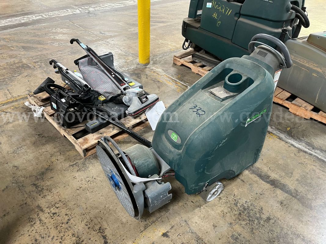 Lot of vacuums and scrubber