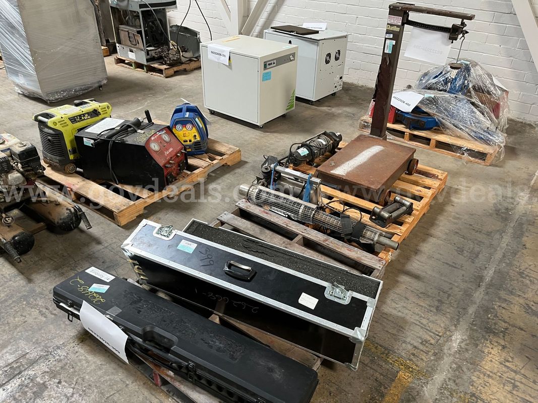 Lot of Weight Scale, Fogger Unit, Winch
