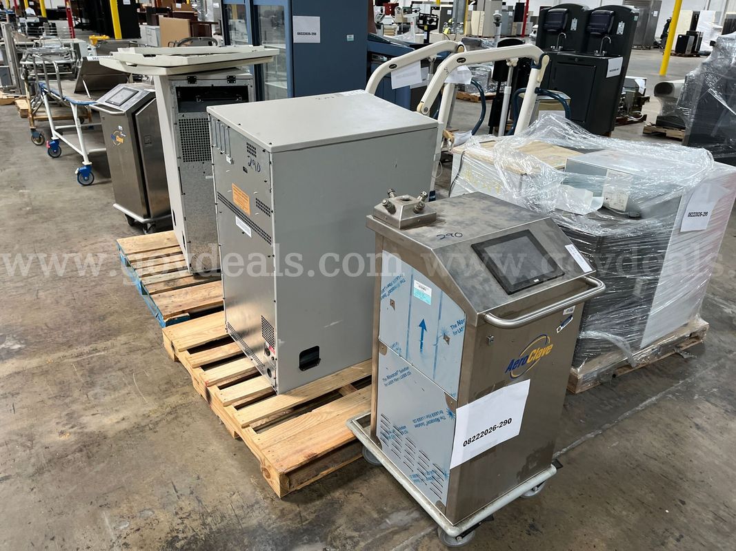 Lot of eyewash stations and power supply