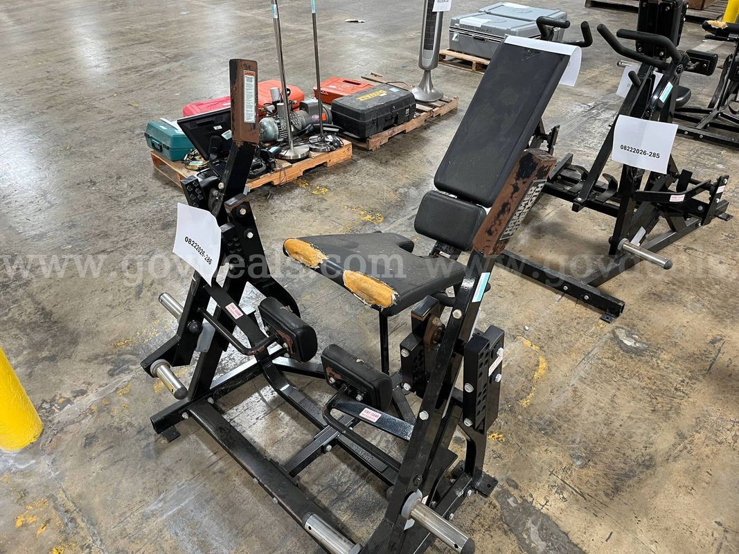 Lot of lateral leg extension equipment