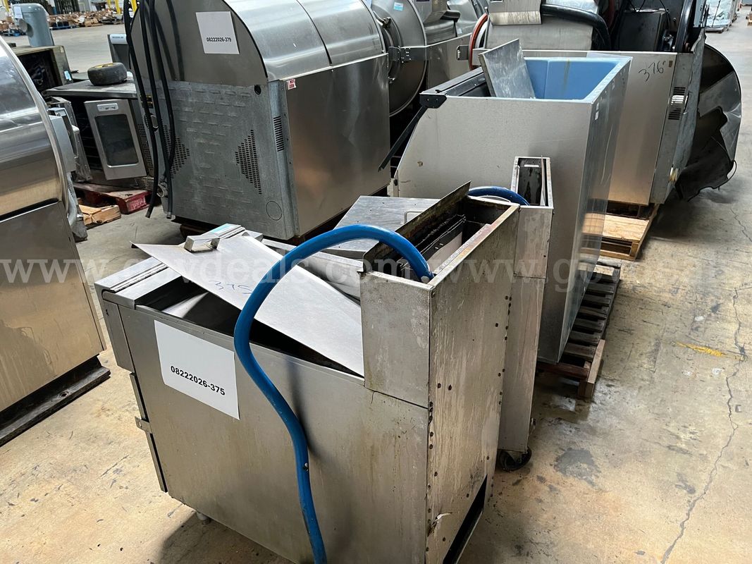 Lot of deep fryers and ice storage bin