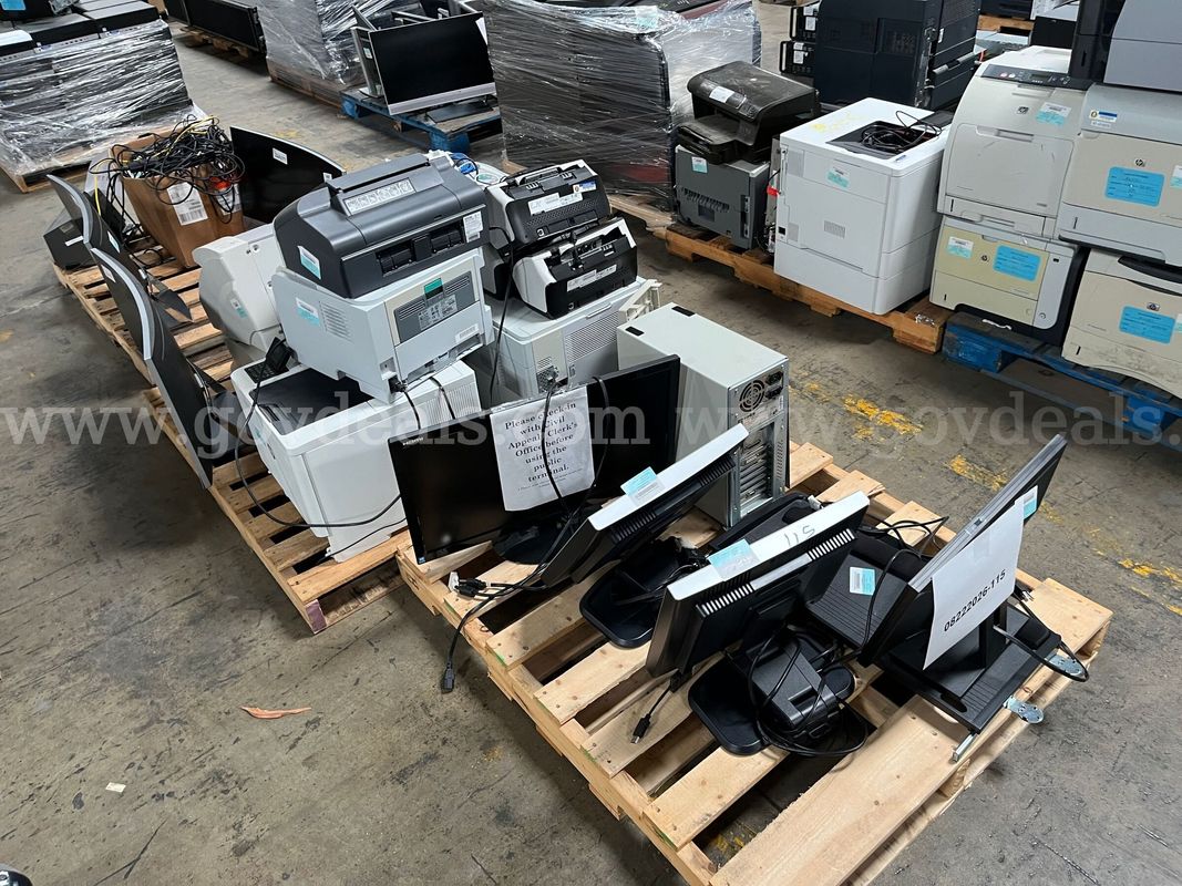 Lot of monitors and printers