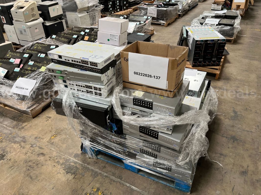 Lot of switches, servers and routers