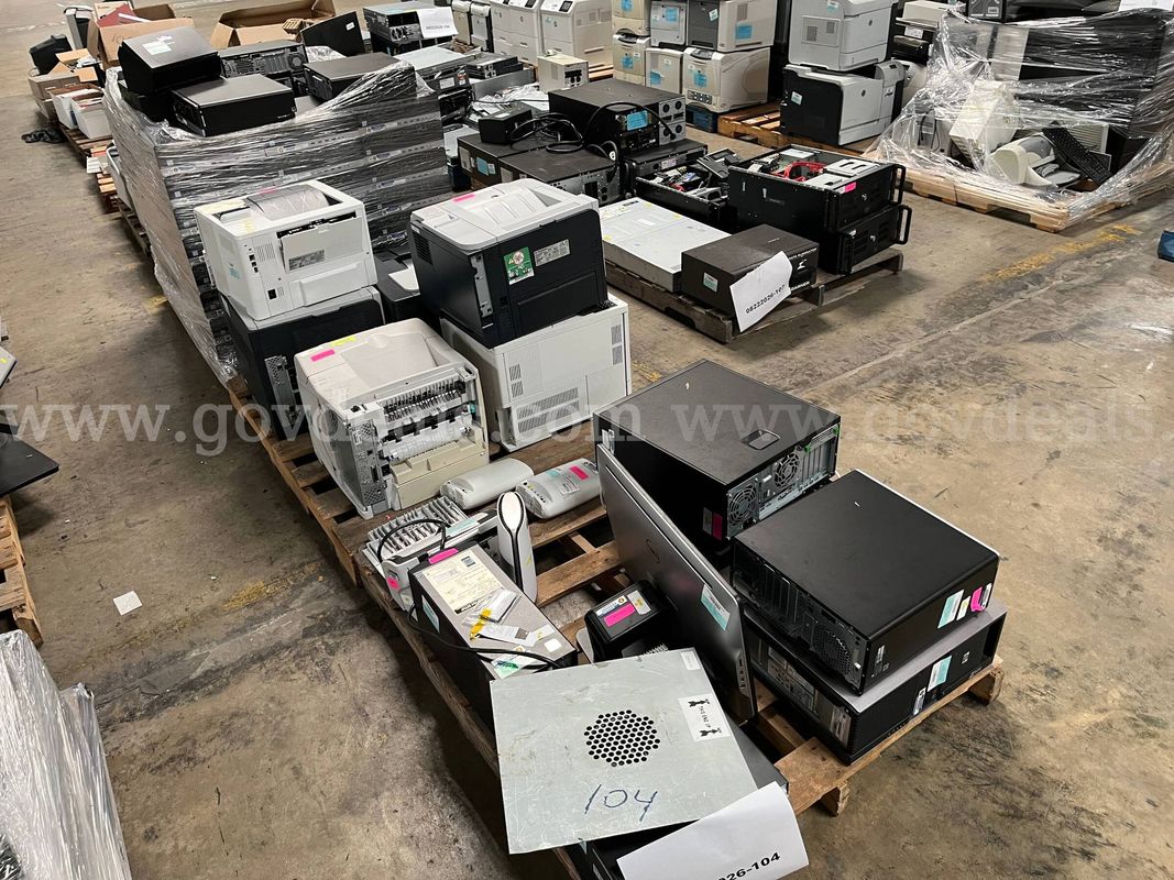 Lot of Desktop Computers and Printers
