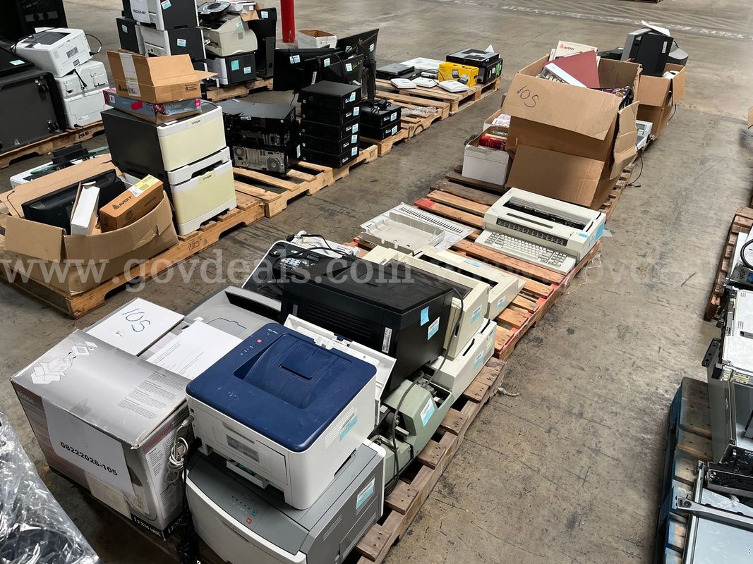 Lot of Printers, Typewriters, TV's and Misc Items