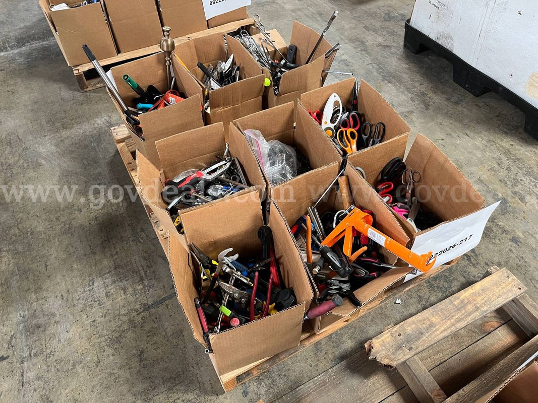 Lot of Hand Tools, Kitchen Utensils and Scissors