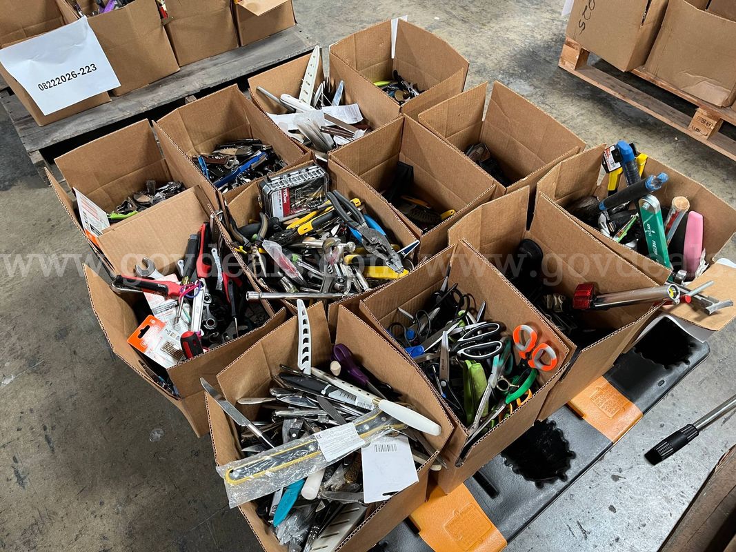Lot of Hand Tools, Pocket Knives and Kitchen Utensils