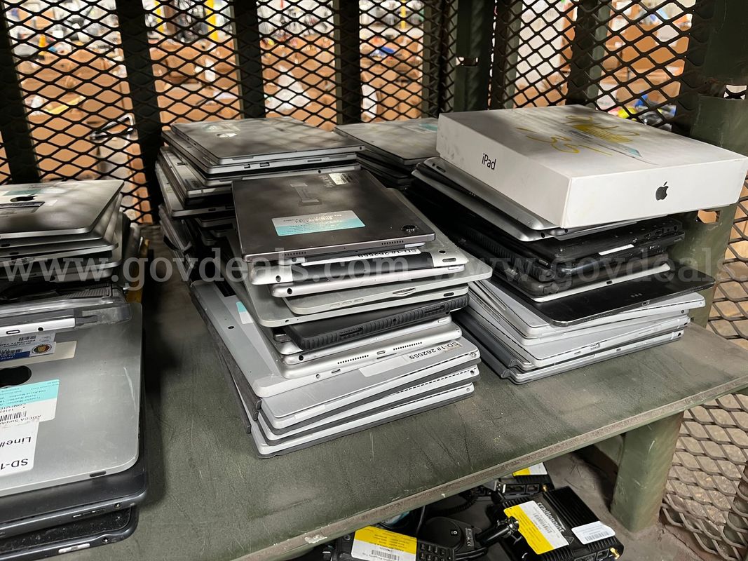 Lot of tablets and handheld scanners