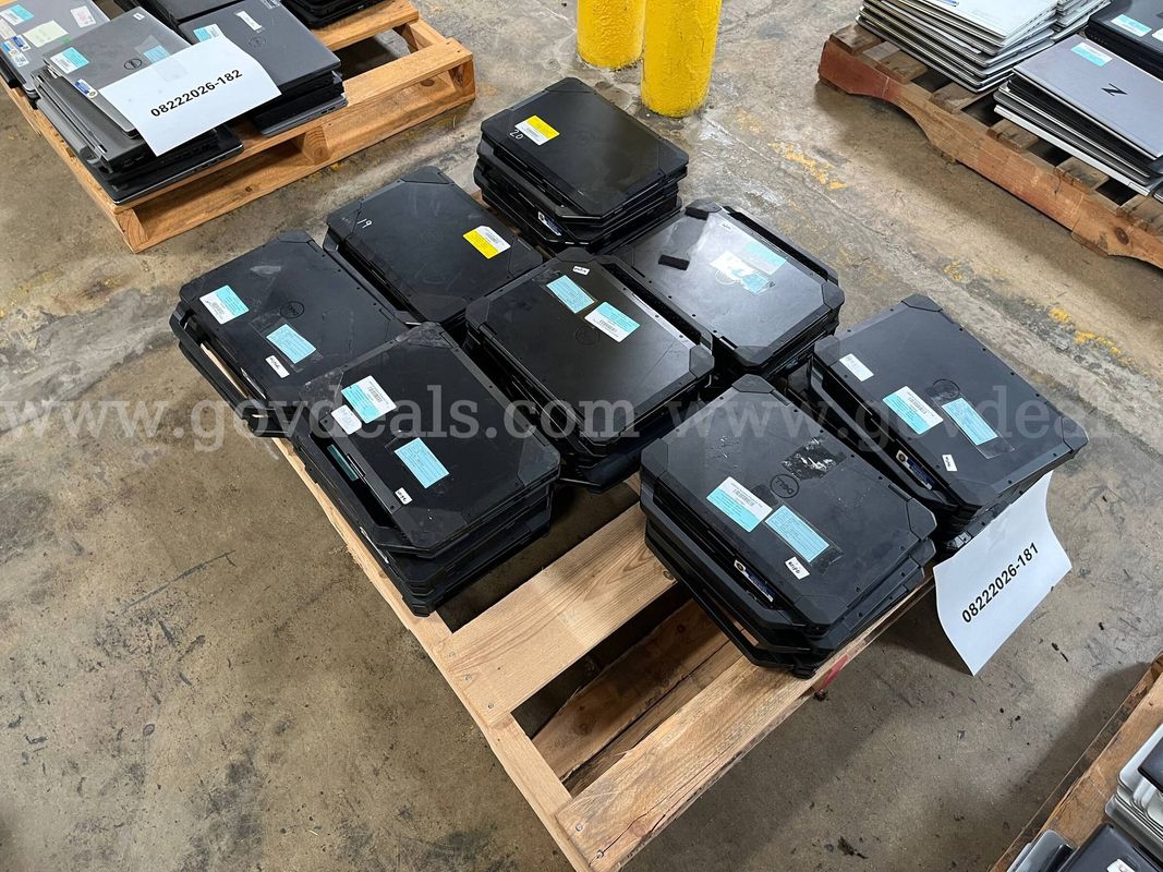 Lot of rugged laptops