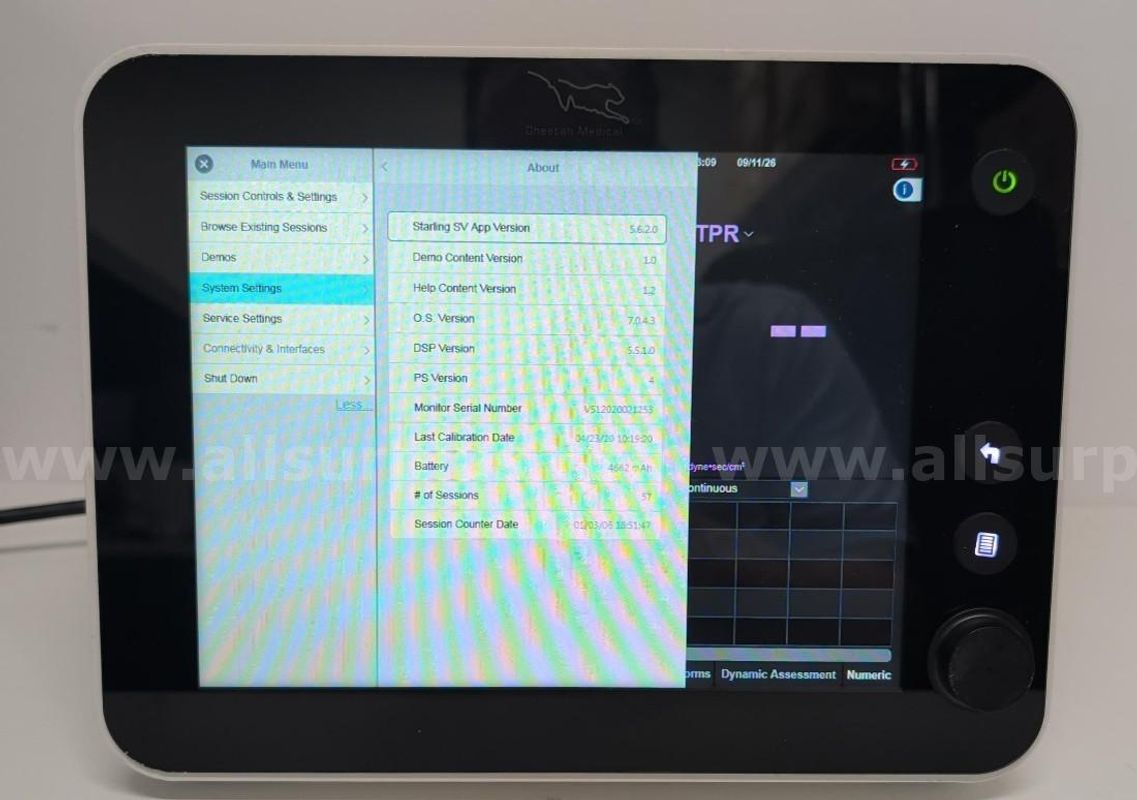Baxter Cheetah Medical Starling SV Monitor