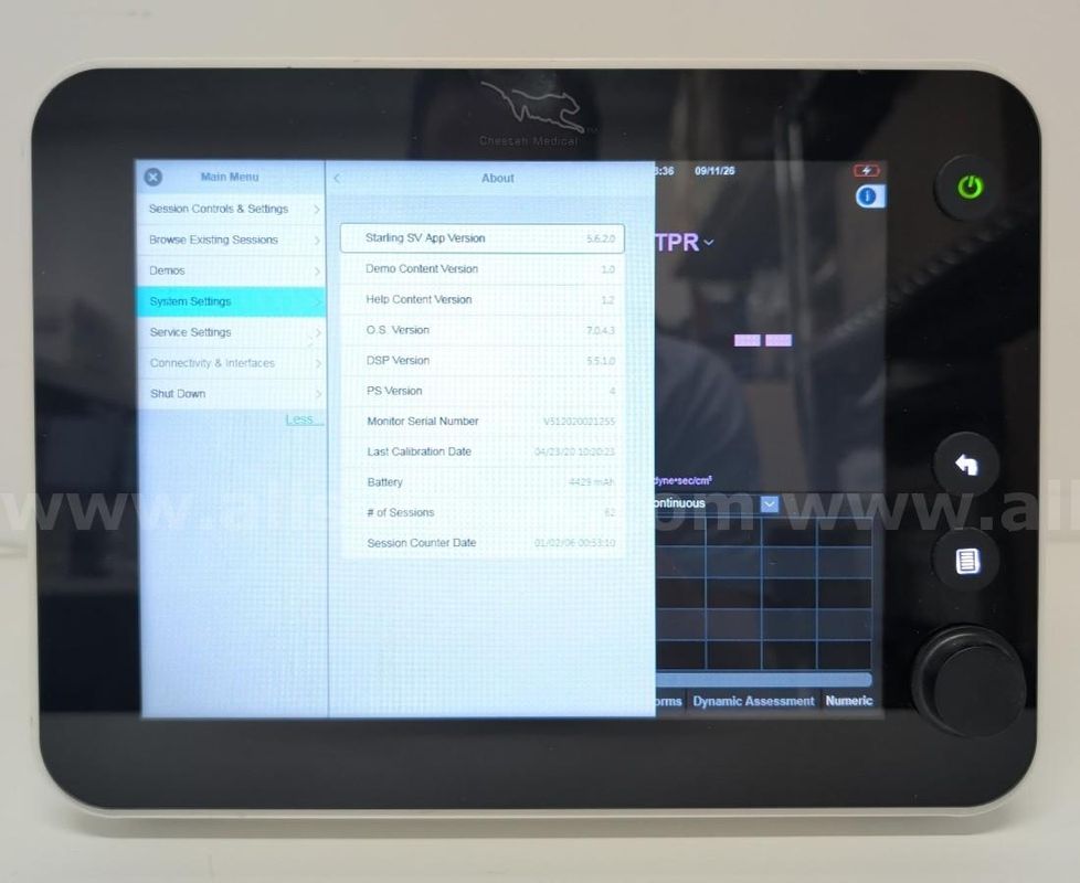 Baxter Cheetah Medical Starling SV Monitor