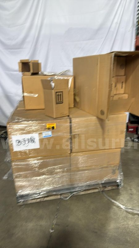 Pallet Lot: HMS 66500 Pint Metal Lab Cans, Tin-Plated, 8 Boxes ~192 Cans, Unused Surplus