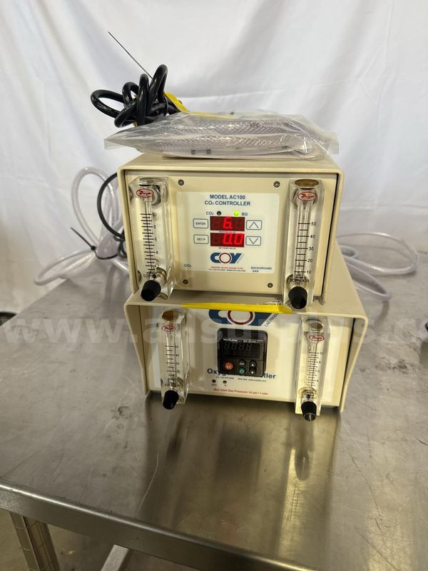 Coy Lab Products Model AC100 CO? Controller & Oxygen Controller, Digital Display, 050 SCFH Range