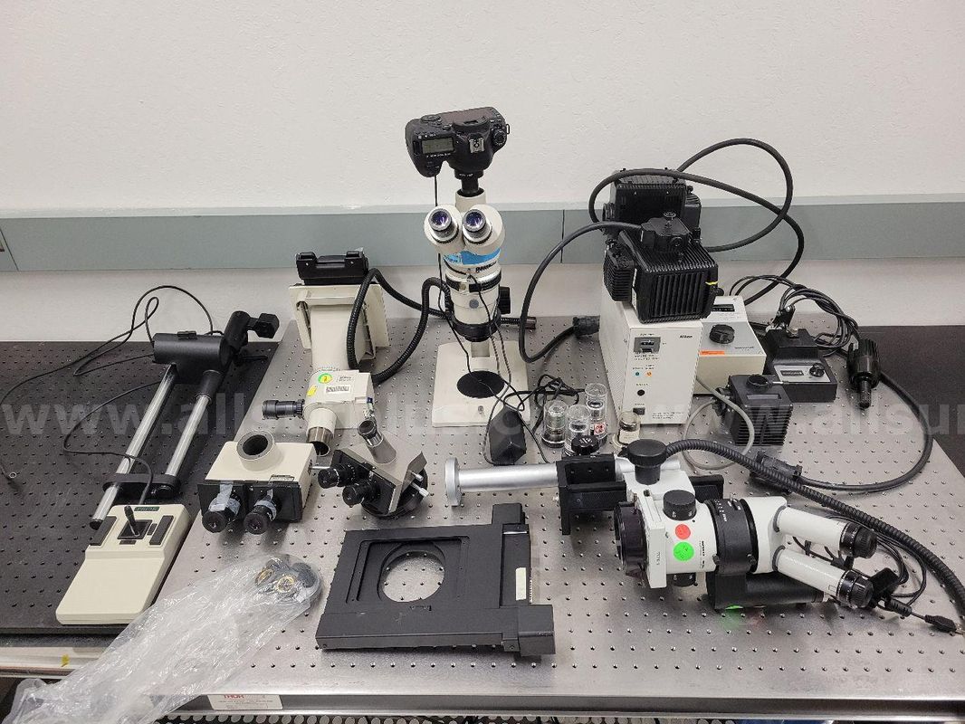 Assorted Microscope Components & Illuminators