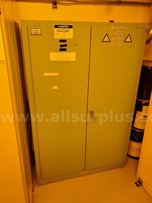 2ea Justrite 25707 Acids & Corrosives Storage Cabinets