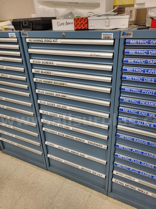Lista Tool Cabinet, 12-drawer, w/ Contents