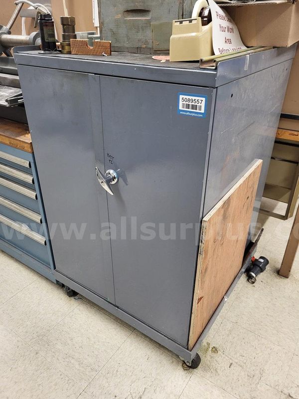 Heavy Duty Steel Storage Cabinet, w/ Contents