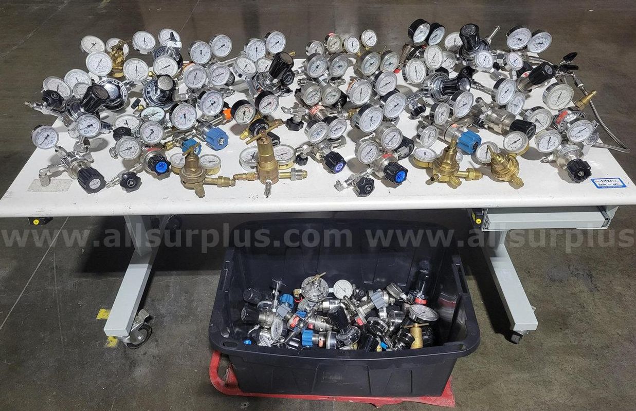 Assorted Pressure Regulators, Matheson, Harris, Airgas And Others