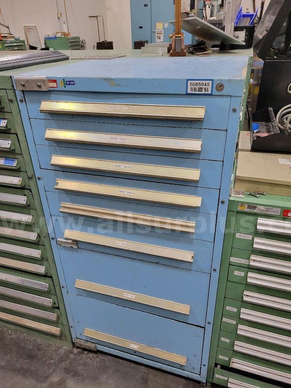 Tool Cabinet, 8-Drawer, w/ Tooling Contents