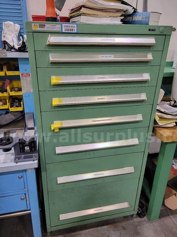 Stanley Vidmar Tool Cabinet, 8-Drawer, w/ Contents