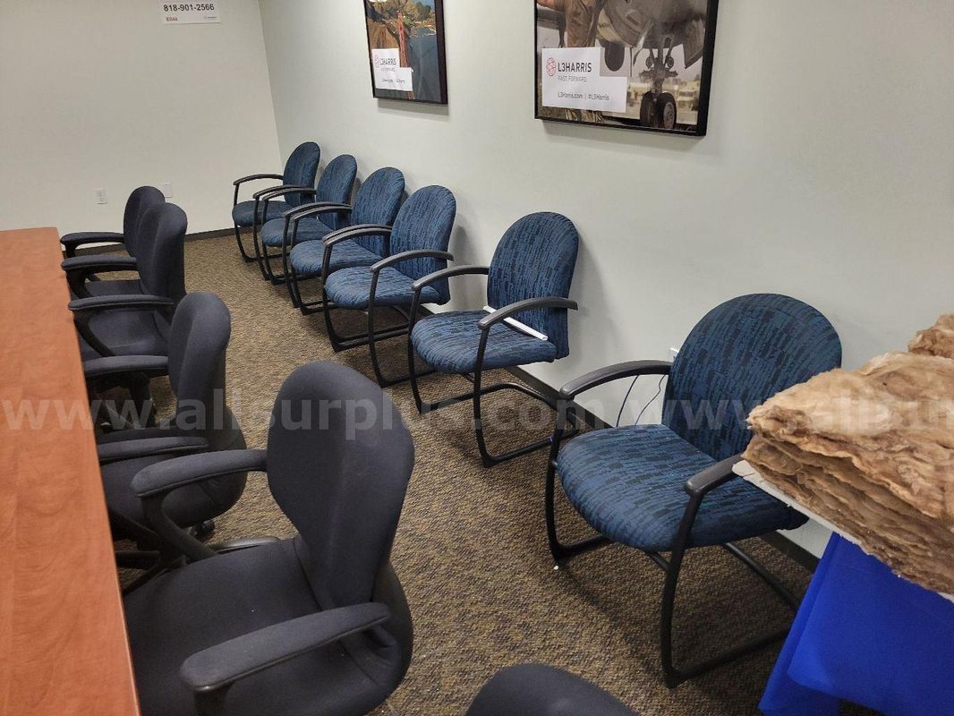 12ea Upholstered Reception Chairs