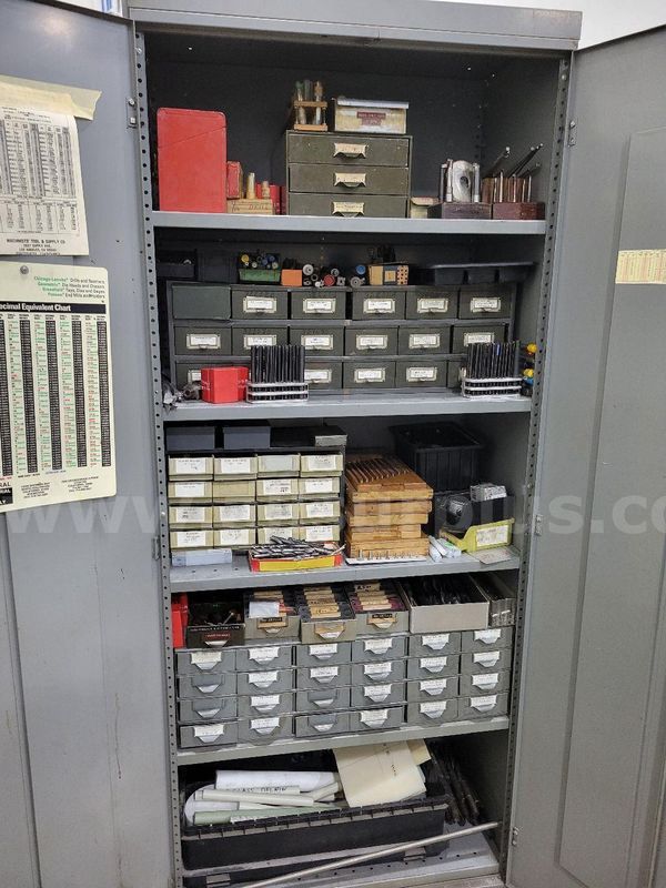 Steel Storage Cabinet, w/ Tooling Contents