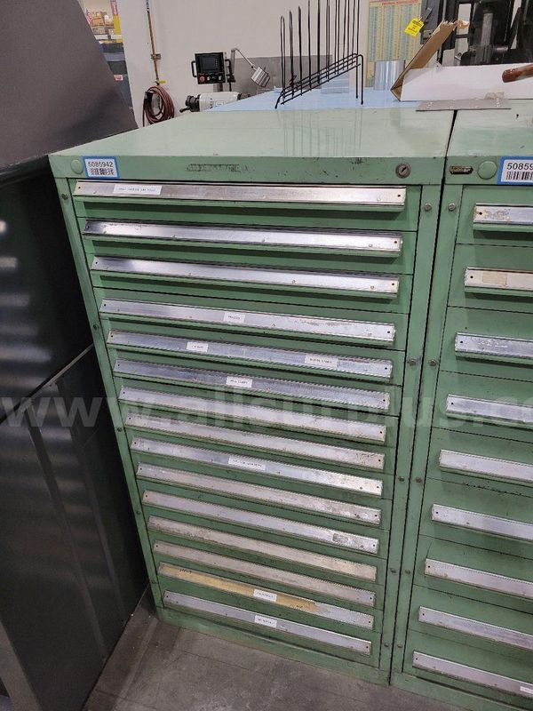 Vidmar Tool Cabinet, 15-Drawer, w/ Tooling Contents