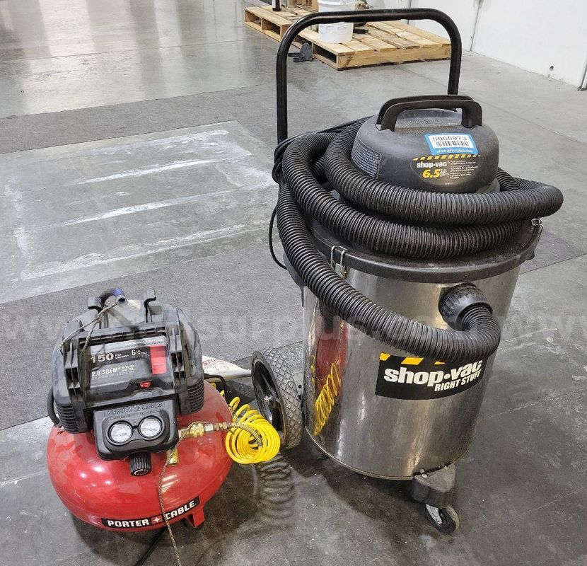 2pcs Air Compressor & Shop Vac