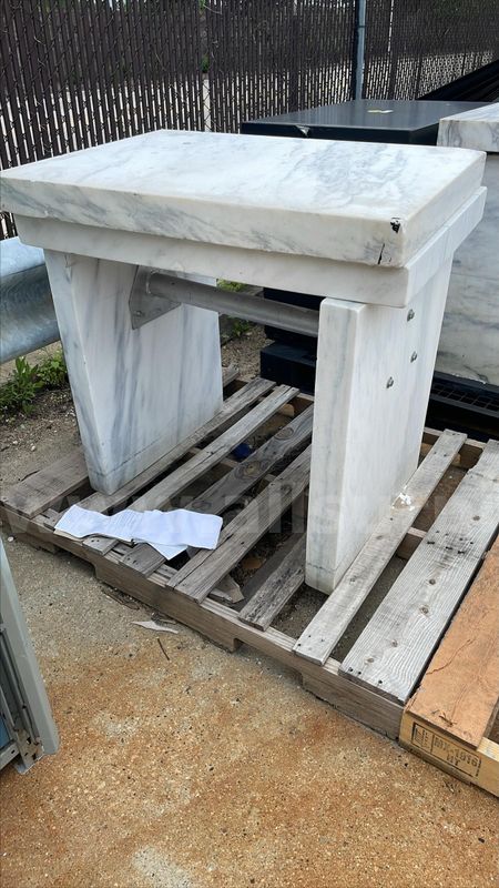 Marble Laboratory Table/Bench, 48" x 30" x 36", Heavy Duty, Polished Surface, Industrial Grade