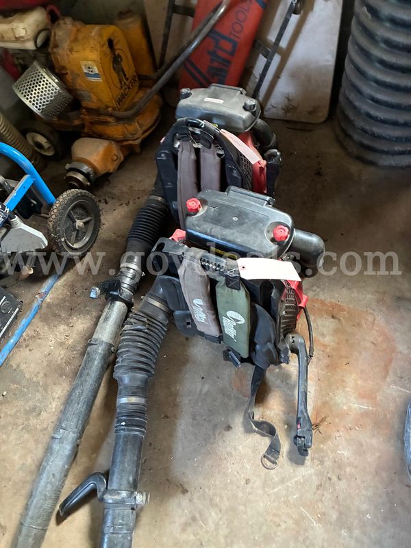 Lot of 2 Red Max Backpack Blowers