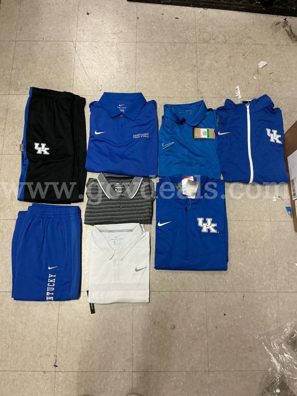 XL - Polo Shirts (4), Sweatpants (2), Jacket (1), Quarter-Zip (1)