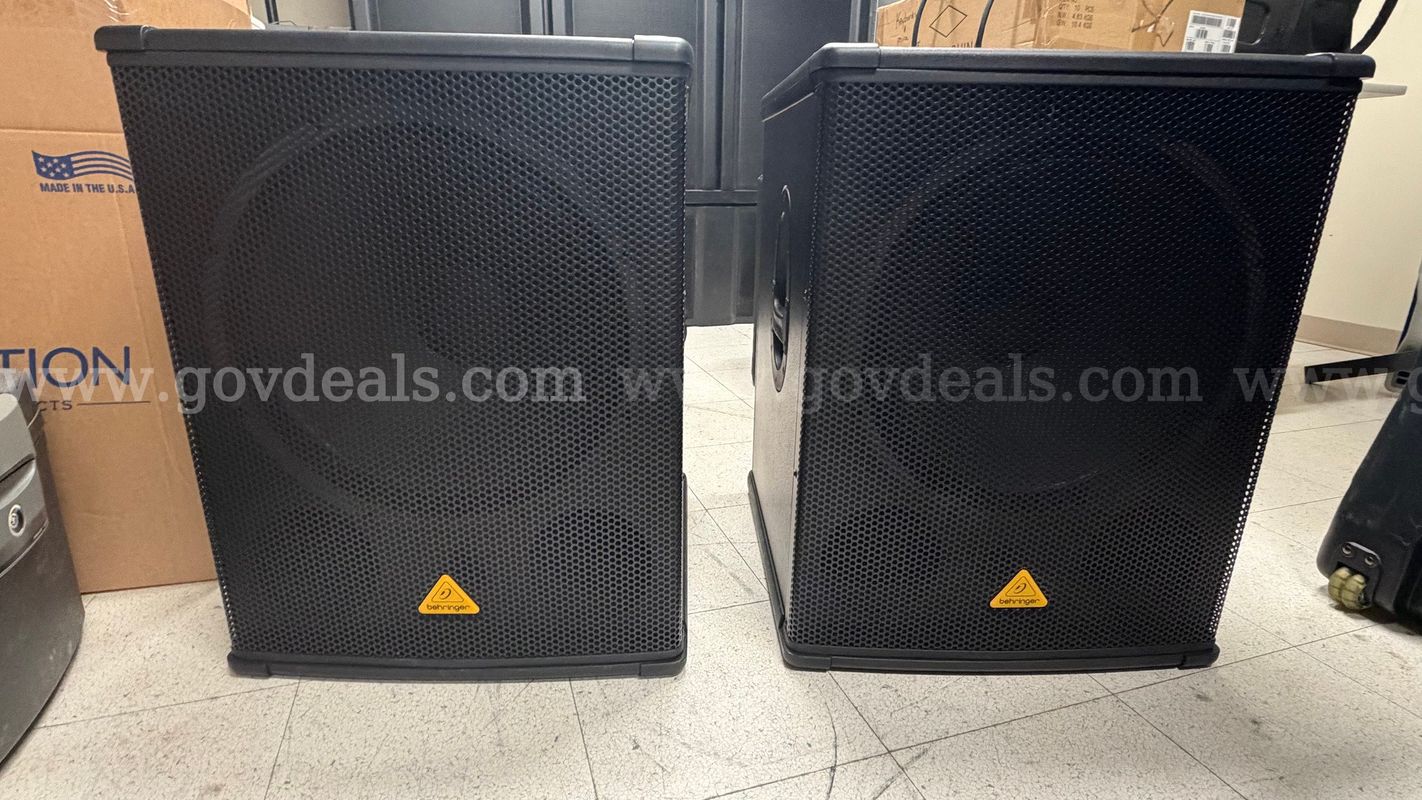 Behringer Eurolive B1800X PRO PA Passive Subwoofer (Lot of 2)