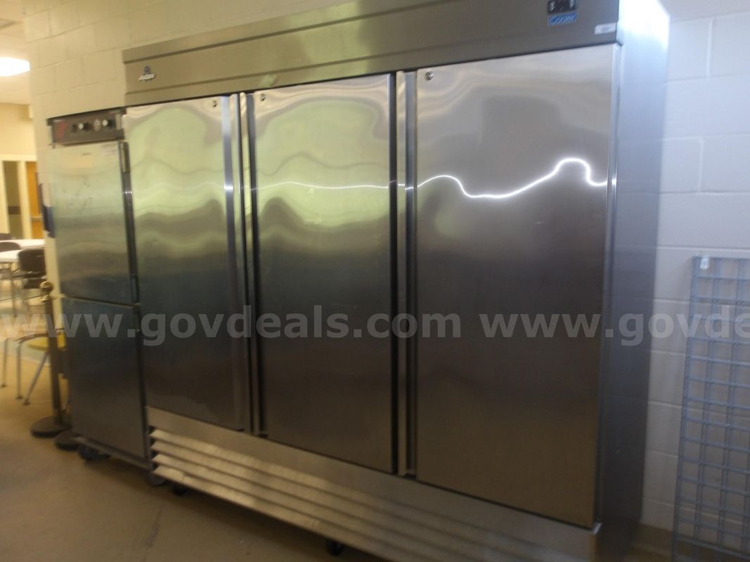Large Lot of Cafeteria Equipment (Warmers)(Coolers) (Freezers)