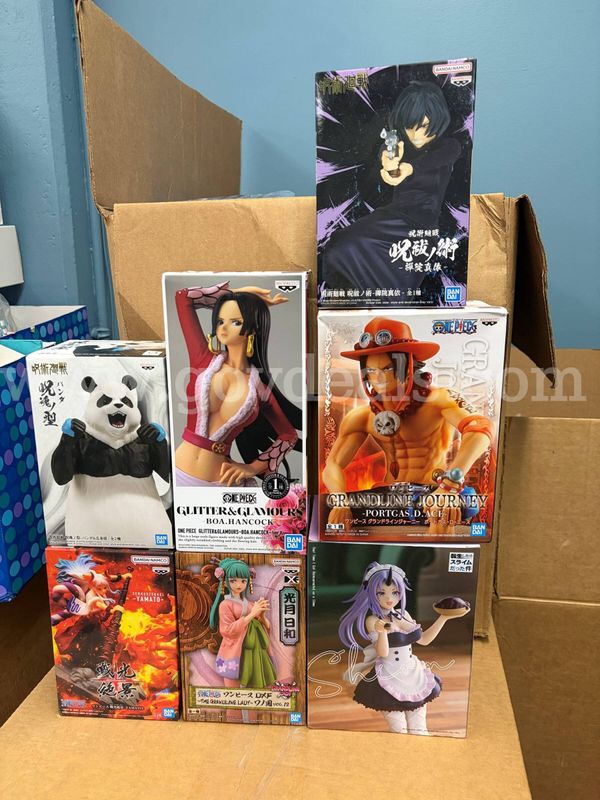 One lot consisting of seven (7) assorted anime character prize figures by Banpresto/Bandai.