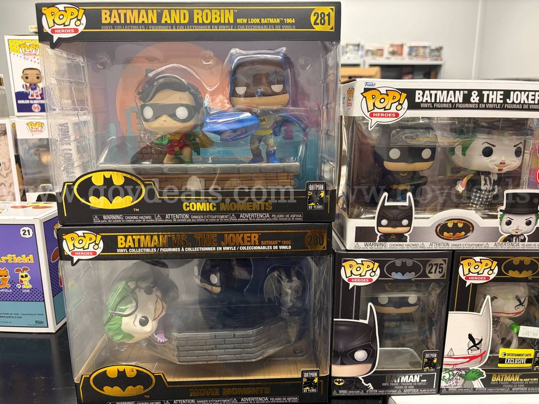 Lot of 6 Batman DC Universe Funko Pop! Figures – Including Comic & Movie Moments (Some Exclusives)
