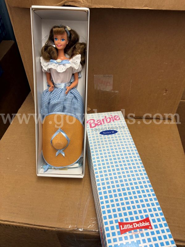 Lot of (5) Vintage & Collector Edition Mattel Barbie Dolls & Playsets