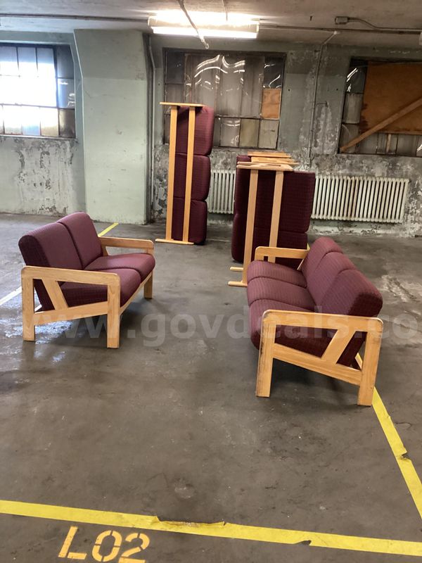 One lot of 6 couches and loveseats
