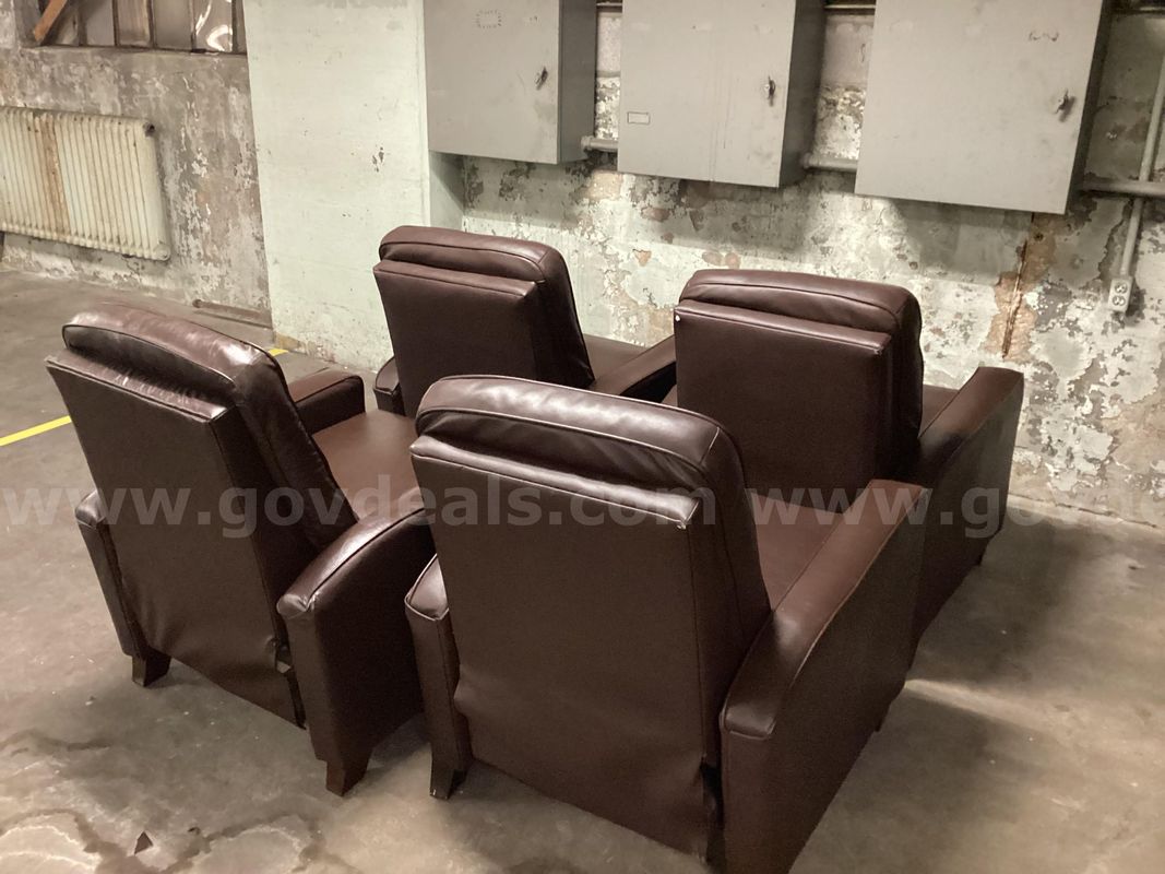 One lot of four recliners