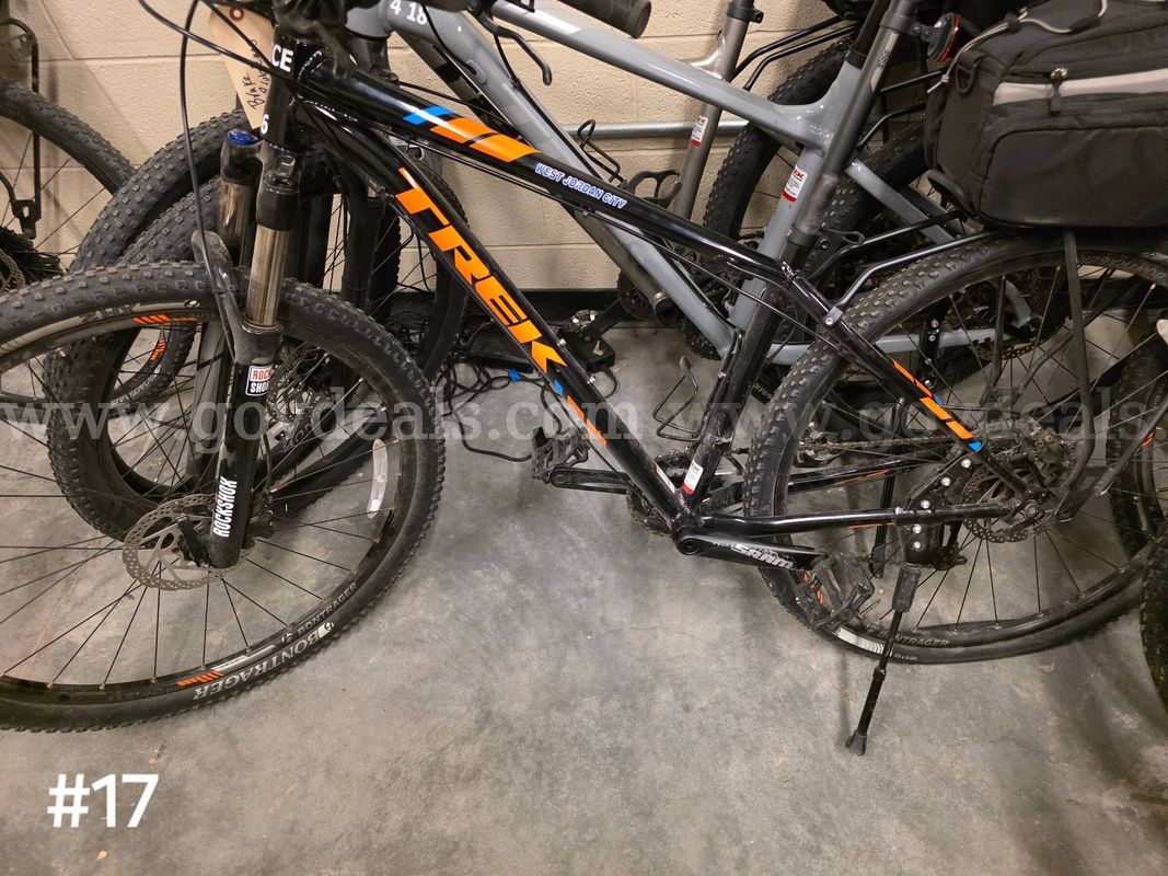 Used black Xcaliber8 bike. Bike tires are flat. Brake issues.