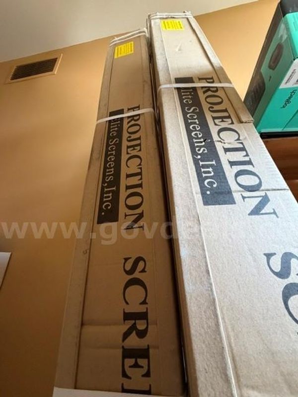 Two Projection Screens