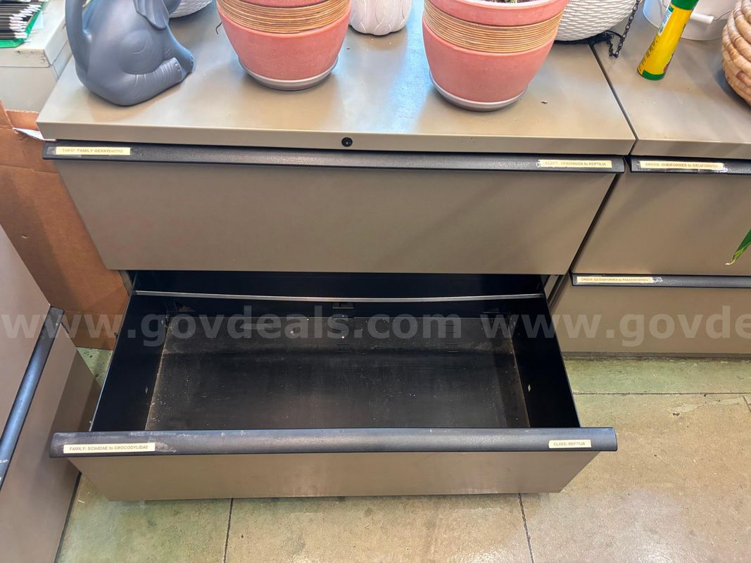 3 lateral filing cabinets